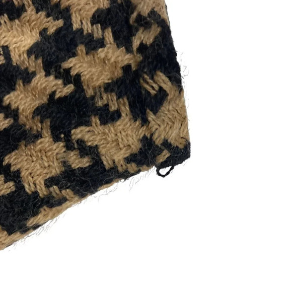 Kasper & Company‎ Houndstooth Lined Wool Pencil Skirt, Camel & Black, 12 Petite - Picture 8 of 9
